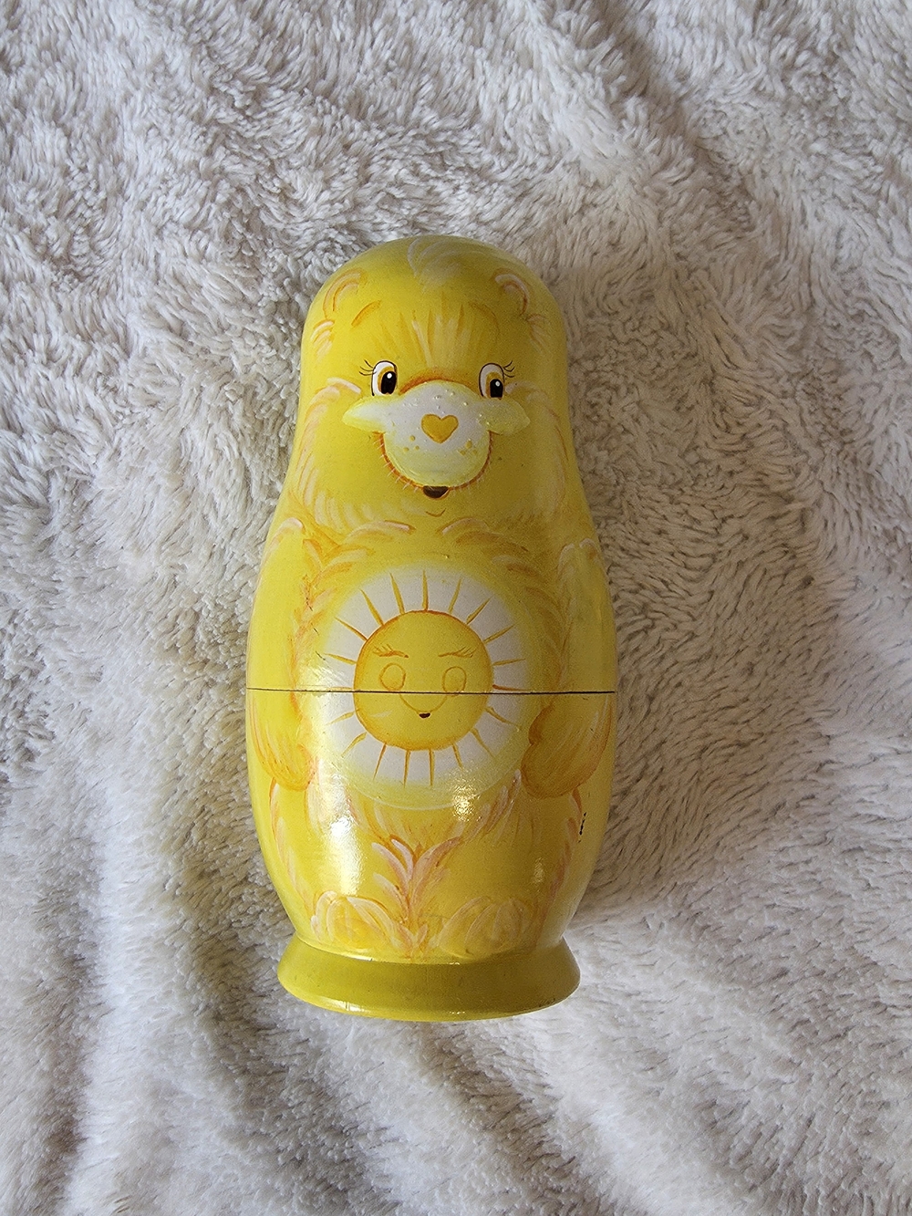 Care Bears Sunshine Bear Wooden Nesting Doll 1pc 6 in 2003